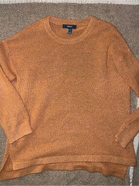 Forever 21 Women’s Orange Crewneck Sweater